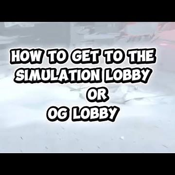 How to get to the OG white simulation lobby | Guide | Easy, bigger version