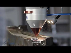 Pulverauftragsschweißen / Laser Cladding mit Lasersystem ALFlak von ALPHA LASER
