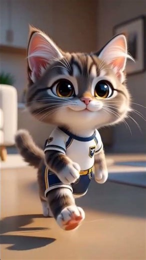 3D Cute Cat Walking on Two Legs | Adorable Animation