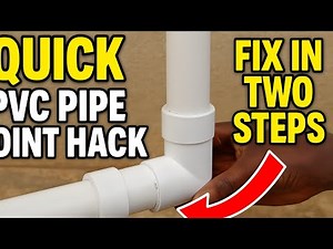 Quick PVC Pipe Joint Hack to Stop Leaks Fast