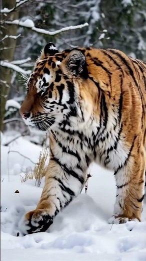 The King of the Taiga: A Powerful Amur Tiger in the Wild