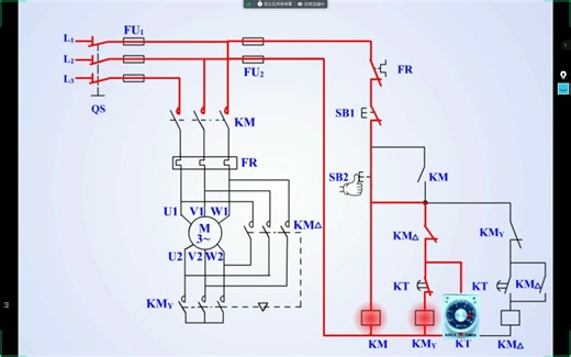 【电机拖动实训】14时间继电器-自动控制-星三角降压启动-原理讲解