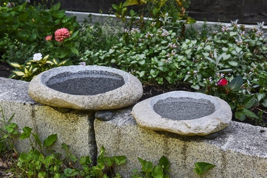 Handmade Natural Riverstone Bird Bath for Balcony, Patio, Garden or Yard - Etsy