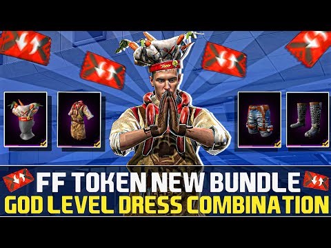 FREE FIRE FF TOKEN BUNDLE GOD LEVEL DRESS COMBINATION || NO TOP UP DRESS UP || MAD HYPER GAMING