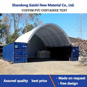 [Hot Item] PVC Covering Fabric Container Mounted Dome Shelter Heavy Duty Truss Storage Tent