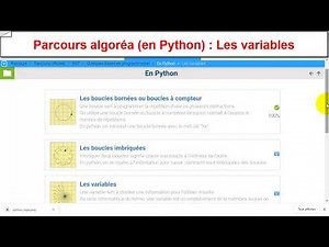 Parcours algoréa (en python) : Les variables