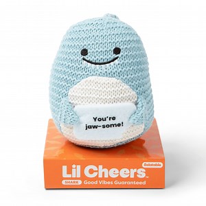 Lil Cheers Shark by What Do You Meme? Uplifting Toy with Positive Message, Gifts for Mom