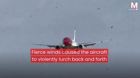 Norwegian airlines flight battles fierce winds in turbulent Dublin landing