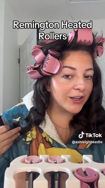 Need to perfect my technique but I’m impressed for my first go. Crazy how Volumised and curly they were in just 10/15 minutes. #heatedrollers @REMINGTON™ UK 🇬🇧 @Remington Official #remington #rollers #curlyhair #hairtok #tiktokmademebuyit #summersale