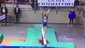 2021 Serie A1 - Angela Andreoli (ITA) BB Full in dismount!🔥 Video: Italian Gymnastics Federation | International Gymnast Magazine