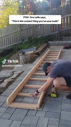 We’ve been wanting to build a slide here for a while—and now that the retaining wall is finally in, it’s go time! 🛠️💥 --- Here’s how we built it (super simple budget-friendly): --- 1. Prep the Wood - Sanded everything smooth - Used a router to round the edges - Sealed it for durability and safety 2. Build the Frame & Add Support - Cut the 2x4s into 20