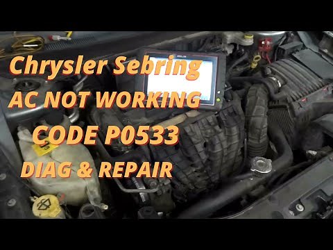 CHRYSLER SEBRING AIR CONDITIONING NOT WORKING / CODE P0533 AC PRESSURE SENSOR CIRCUIT HIGH