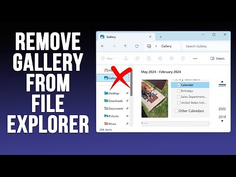 How to Remove the Gallery Section form File Explorer in Windows