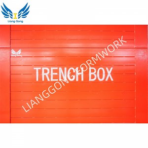[Hot Item] Manufacture Steel Slide Rail Trench Shields Trench Shoring Trench Box for Deep Excavation Construction
