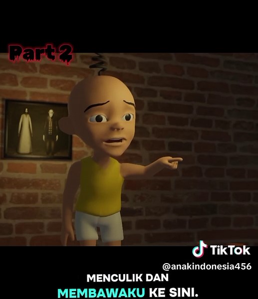 Tero hantu kayang part 2 #horror #lucu #upinipinviral #anak