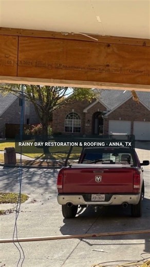 Garage Reconstruction in McKinney, TX Turns Two Doors Into One Double Door