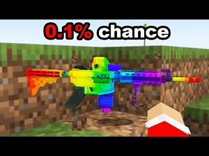 Minecraft But Drops Are Guns...