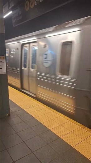 NYC Subway Train departing station NYC