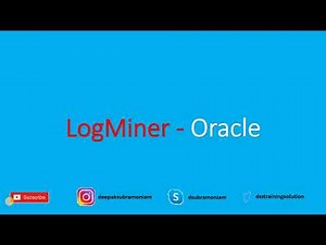 Oracle LogMiner in 4 steps | Integration | logmnr_contents | Tamil | DBA