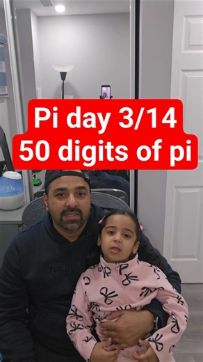 Riya and Appa challenge: Can we say 50 digits of Pi together? 🧠🔢
