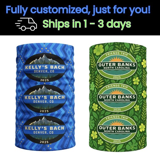 Customizable Camping Neck Gaiter: Mountain Theme, Personalized Design - Etsy