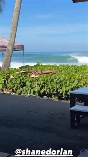 Shane Backdoor-ian 🚪🎥 @momakoral It’s still pumping but the NW swell is fading from yesterday’s peak. Watch now on our live cams. Link in bio to download the Surfline app. | Surfline