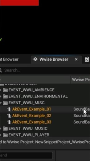 [Shorts] Wwise | The Wwise Browser #tutorial #wwise #audio #sound #gamedev