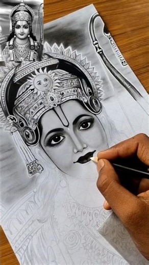 Shri Ram Drawing ✍️😍 #viral #trending #ramnavami #art #ramjidrawing #sketch