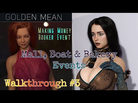 Golden Mean Walkthrough #3:Mall Event/Elisa Boat Event/Amelia Bakery Event/Making Money/Hooker Event