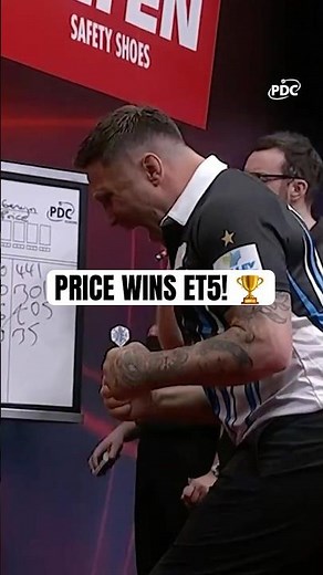 Price wins his TENTH European Tour title! 🏆 | 2026 Elten Safety Shoes European Darts Grand Prix