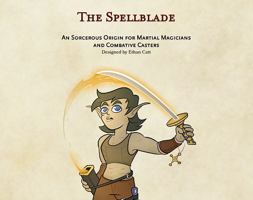 Sorcerer Subclass - The Spellblade (D&D 5e) by Ethan's Magic Emporium