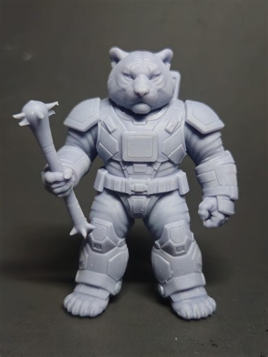 3D Printed Tiger Warrior Figure – Resin Collectible - Etsy