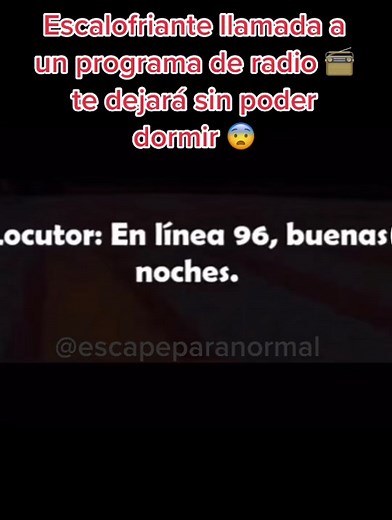 Escalofriante llamada a un programa de radio 📻 te dejará sin poder dormir 😨