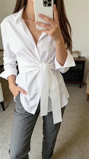 Nothing beats the simplicity of a white shirt🥰#OOTD #tiktokshopspringglowup #shirt #springootd #fyp