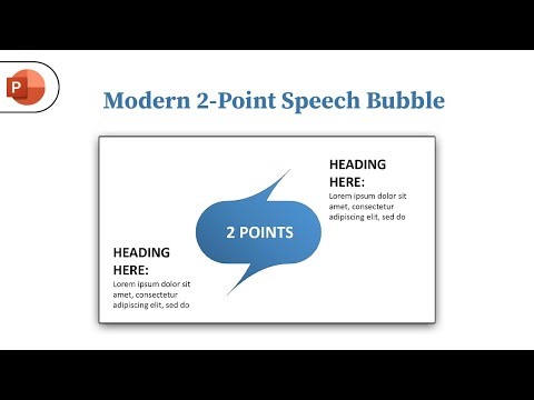 How we Designed This Modern 2-Point Speech Bubble Slide | Clean & Creative Layout Tutorial