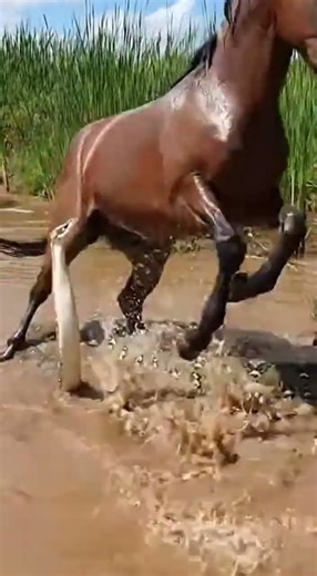 Unexpected Duel: Horse vs Python on the Riverbank", "Story Synopsis