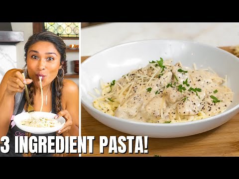 3 INGREDIENT KETO PASTA! How To Make Keto Pasta w/ SECRET Cheese Sauce!
