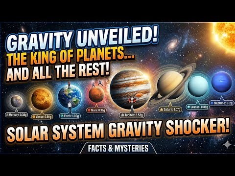 All Planets Gravity Explained 🌌 | From Mercury to Neptune