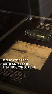 74K views · 2K reactions | Paper is the one of the most fragile #TITANICArtifacts. Many documents, postcards, and letters survived because leather wallets and cases shielded them against deterioration. Today, they’re stabilized and displayed under low light and controlled humidity.  https://titanicorlando.com/  #TITANICHistory #TITANIC1912 #TITANICShip #RMSTitanic #TITANICArtifactExhibition #TITANICExhibition #TITANICMuseum #TITANICOrlando | RMS Titanic, Inc. | Facebook