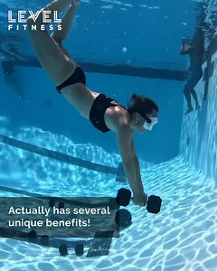 2M views · 25K reactions | Underwater weight training techniques ‍♀️ | Level Fitness | Facebook