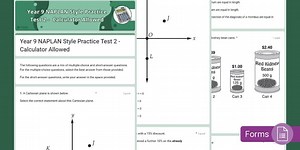 Year 9 NAPLAN Practice Test 2 - Calculator Allowed