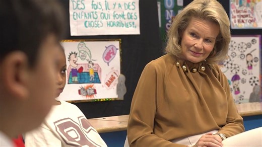 HOPE 2025 : la reine Mathilde s’engage contre le harcèlement scolaire - RTBF Actus