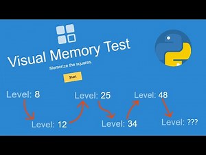 Acing a Visual Memory Test with Python - Human Benchmark Visual Memory Test with Python