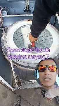 como sacar tina de lavadora viejita maytag? how to remove tub in old maytag washer?