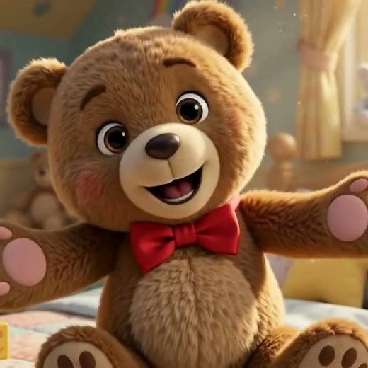 🧸 My Teddy Bear | Sweet Animated Kids Song Poem ❤️✨ #kidssongs #childrenspoem