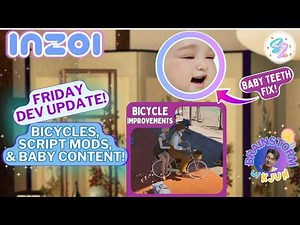 Baby Content & Improvements, Script Mods, Bicycles & More! | inZOI Friday Dev Update