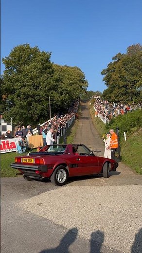 Fiat X19 takes on the test hill at Brooklands Museum! #car #fiat #automobile #fun #family