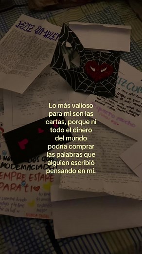 Lo más valioso para mí son las cartas