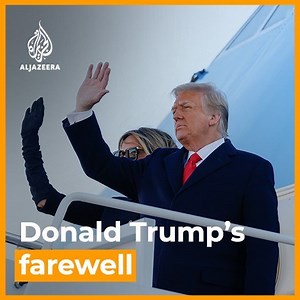 100K views · 2.4K reactions | “We will be back in some form.” Donald Trump gave his final speech during a sendoff event in Maryland before boarding Air Force One and departing for Florida. | Al Jazeera English | Facebook