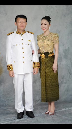 Traditional Attire Showcase: Man and Woman in Elegance